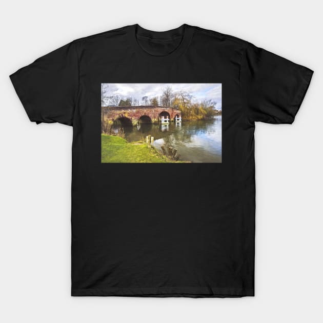 Sonning Bridge An Impressionist View T-Shirt by IanWL